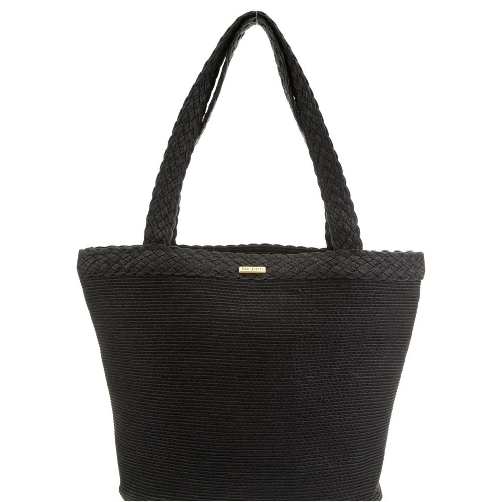 Eric Javits Woven Tote Charcoal Good Condition